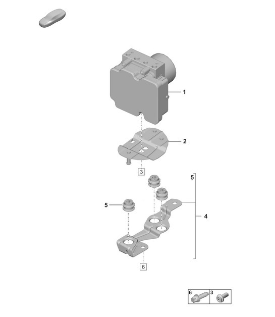 Diagram 605-000 Porsche 992 (911) MK1 2019-2024 Wheels, Brakes