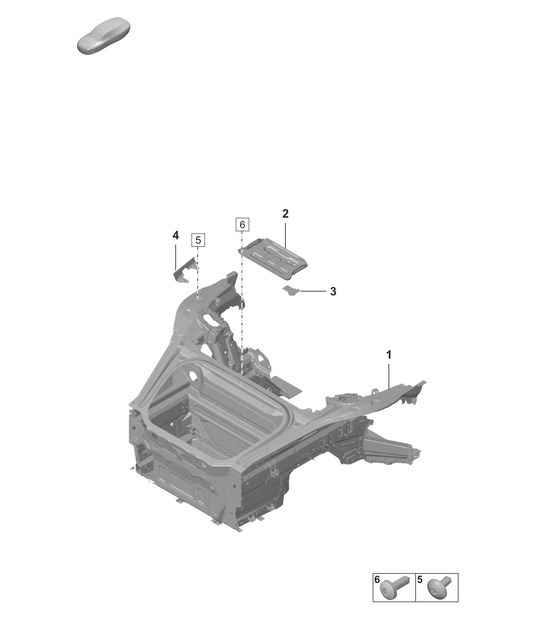 Diagram 801-050 Porsche 944 (1982-1991) 