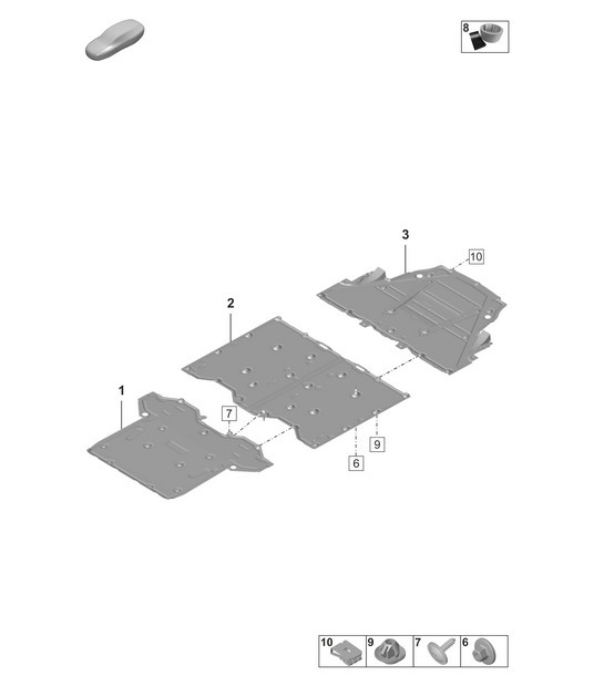 Diagram 801-700 Porsche 944 (1982-1991) 