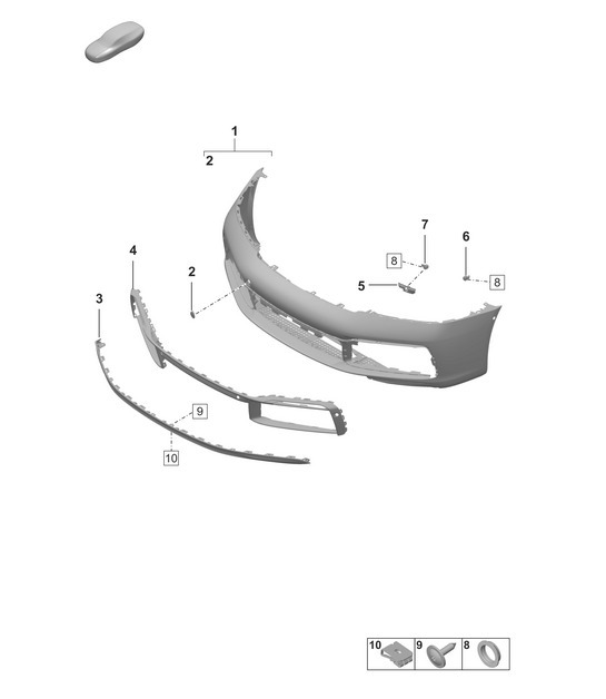 Diagram 802-000 Porsche 992 (911) MK1 2019-2024 Body