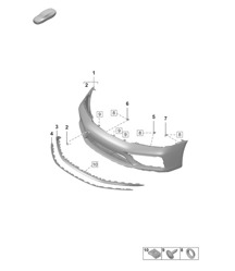 Bumper - VOOR - GTS 992.1 Carrera 2019 - 2024