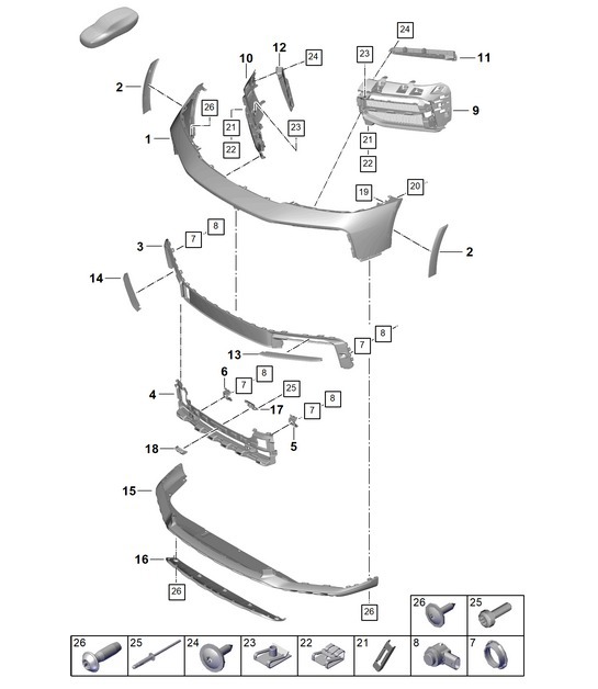 Diagram 802-040 Porsche 944 (1982-1991) 