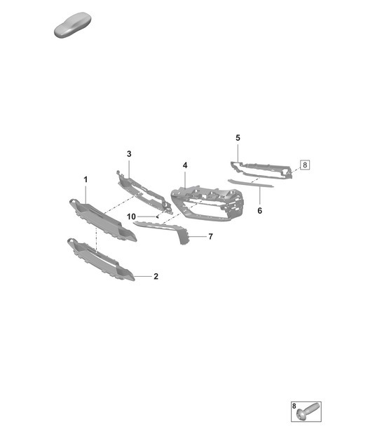 Diagram 802-110 Porsche 992 (911) MK1 2019-2024 Body
