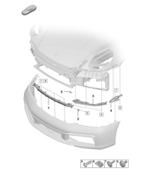 Bumper Fasteners - FRONT - 992.1 Carrera 2019 - 2024