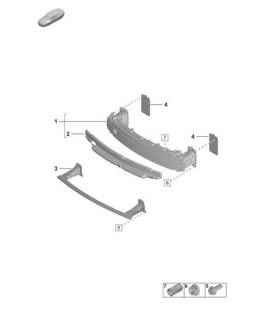 Diagram 802-401 Porsche 992 (911) MK1 2019-2024 Body