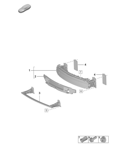 Diagram 802-411 Porsche 992 (911) MK1 2019-2024 Body