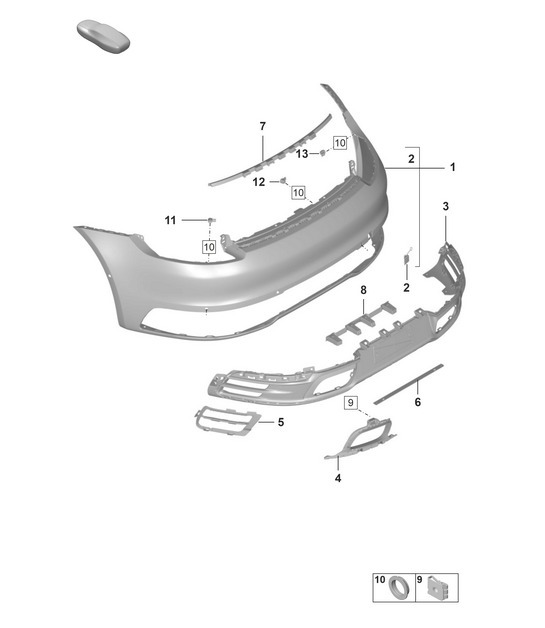 Diagram 802-500 Porsche 993 (911) (1994-1998) Body