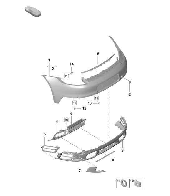 Diagram 802-510 Porsche 993 (911) (1994-1998) Body