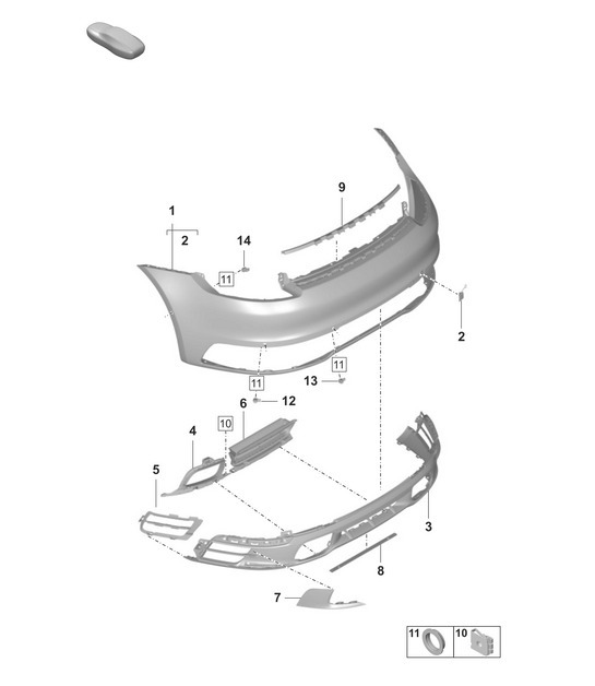 Diagram 802-511 Porsche Macan (95B) MK1 (2014-2018) Body