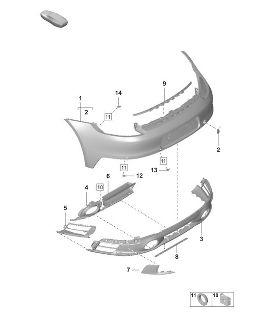 Diagram 802-620 Porsche 997 (911) MK1 2005-2008 Body