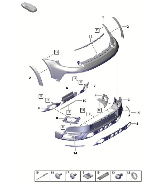 Diagram 802-630 Porsche 997 (911) MK1 2005-2008 Body