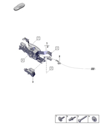 Lock / Locking mechanism  992.1 Carrera 2019 - 2024