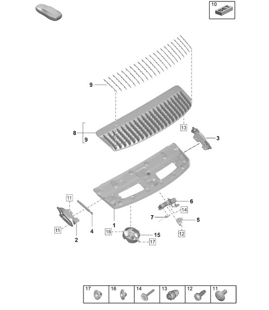 Diagram 803-130 Porsche 997 (911) MK1 2005-2008 Body
