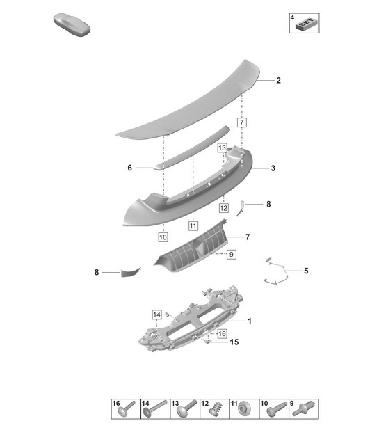 Diagram 803-200 Porsche 911 & 912 (1965-1989) Body