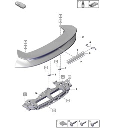 Spoiler trasero - 911 Dakar (PR:E7S) - 992.1 Carrera 2019 - 2024