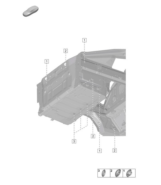 Diagram 806-000 Porsche 991 (911) MK1 2012-2016 Body
