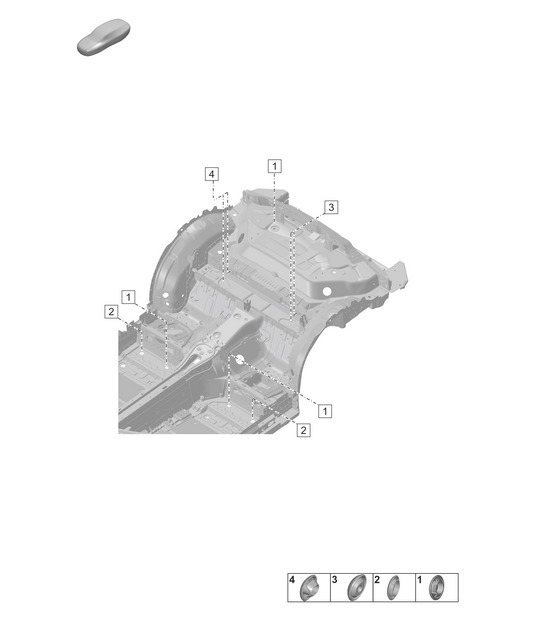Diagram 806-350 Porsche 992 (911) MK1 2019-2024 Body