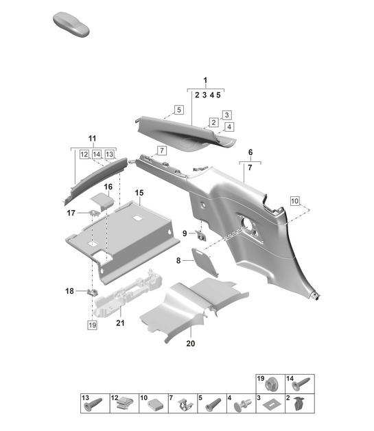 Diagram 807-258 Porsche 992 (911) MK1 2019-2024 Body