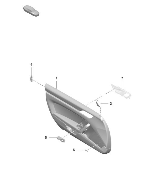 Diagram 808-000 Porsche 970.2 Panamera Turbo V8 Executive 2014-16 Body