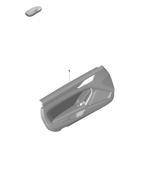 Door panel - For vehicles with leather trim - Heritage Design Package 