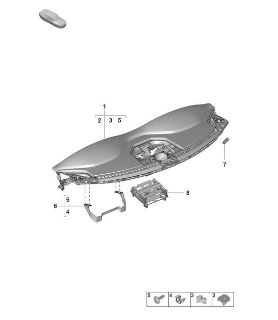 Diagram 809-000 Porsche 992 (911) MK1 2019-2024 Body