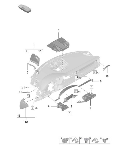 Diagram 809-050 Porsche 992 (911) MK1 2019-2024 Body