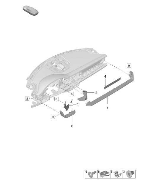 Diagram 809-100 Porsche 992 (911) MK1 2019-2024 Body