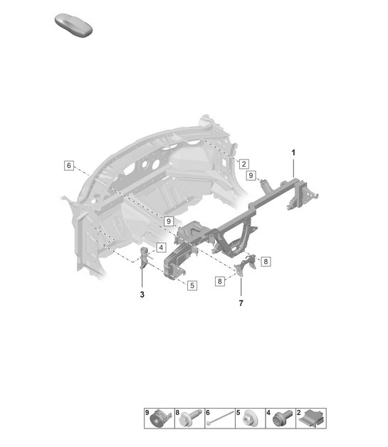 Diagram 809-200 Porsche 992 (911) MK1 2019-2024 Body