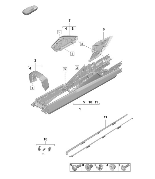 Diagram 809-250 Porsche 992 (911) MK1 2019-2024 Body