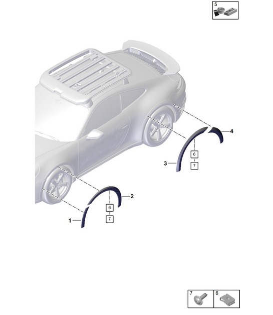 Diagram 810-600 Porsche 992 (911) MK1 2019-2024 Body