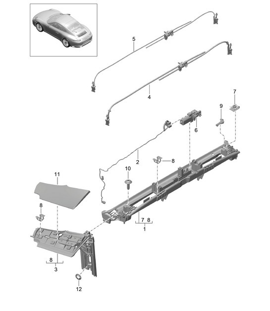 Diagram 811-400 Porsche 992 (911) MK1 2019-2024 Body