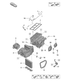 Air conditioning   - PR:L0L - Left-Hand Drive - 992.1 Carrera 2019 - 2024