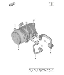 Compressore per climatizzatore - Refrigerante R1234yf - 992.1 Carrera 2019 - 2024