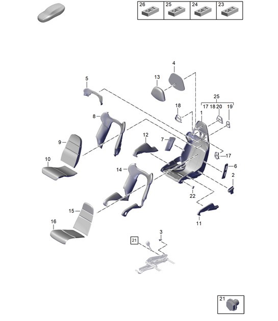 Diagram 817-340 Porsche 992 (911) MK1 2019-2024 Body