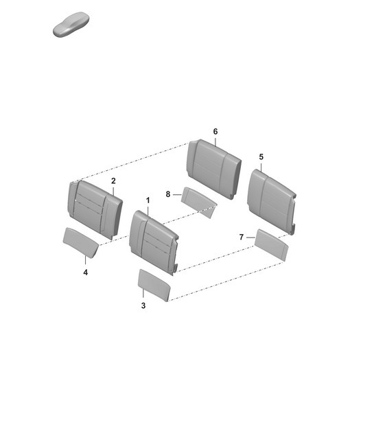 Diagram 818-330 Porsche Cayman 2.7L 981 2013-16 Body