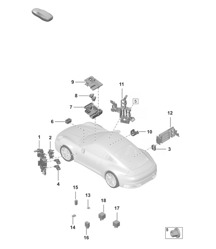 Central electrics dashboard 992.1 Carrera 2019 - 2024