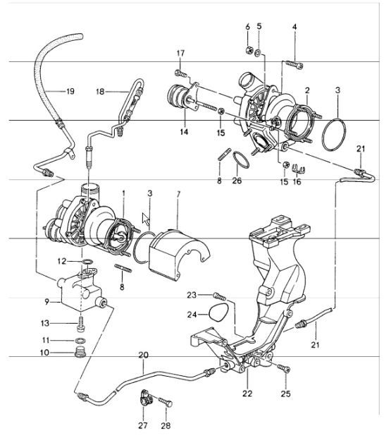 Diagram 202-16 Porsche 992 GT3 4.0L / 992 S/T 4.0L 