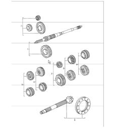 gear wheel sets 993 CARRERA RS G50.31/32/33 1995 gear wheel sets 993 CARRERA RS G50.31/32/33 1995