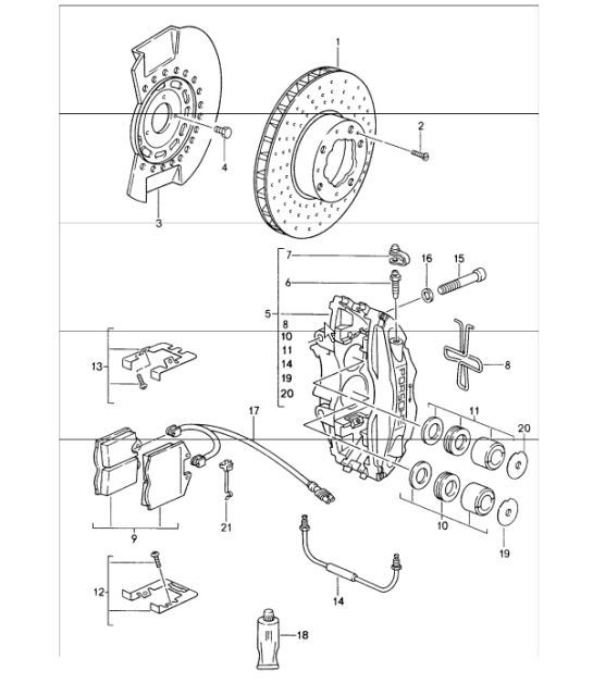 Diagram 602-00 Porsche 992 Turbo S Cabriolet 3.8L 
