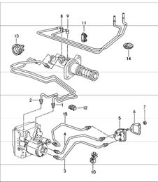 brake lines body front section 993 1994-98 brake lines body front section 993 1994-98