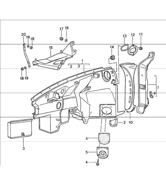 Diagram 801-15 Porsche 911 & 912 (1965-1989) Body