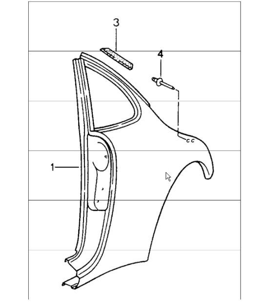 Diagram 801-55 Porsche Cayenne S 4.5L V8 2003>> Body