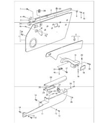 interior equipment doors  993 CARRERA / 4 UPTO 1996 and 993 TURBO/TARGA UPTO 1996 interior equipment doors  993 CARRERA / 4 UPTO 1996 and 993 TURBO/TARGA UPTO 1996