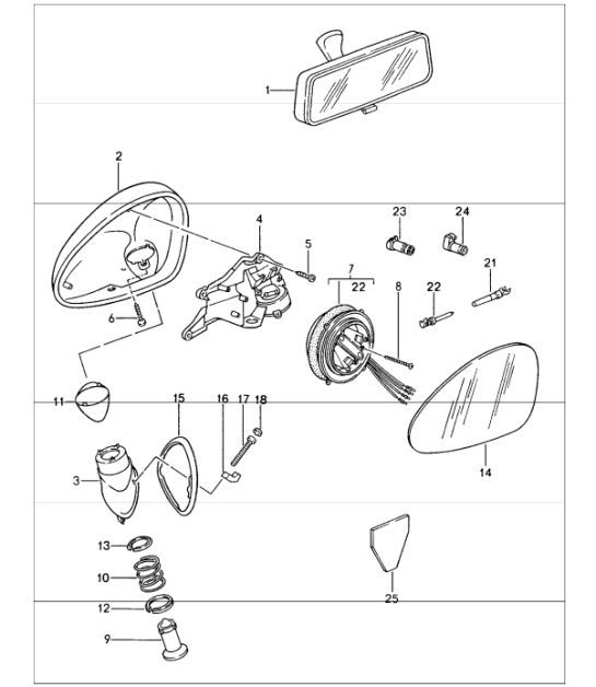 Diagram 809-10 Porsche Cayman S / R 3.4L 987C MKII 2009-12 Body