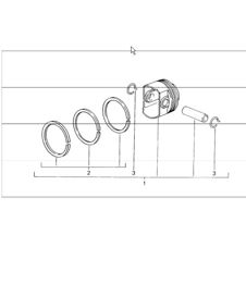 piston 996 CARRERA 2/4/4S  M96.01/02/03/04 1998-05 piston 996 CARRERA 2/4/4S  M96.01/02/03/04 1998-05