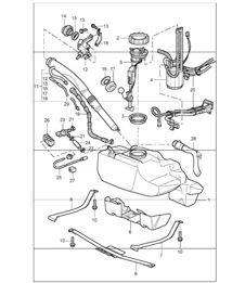 fuel tank 996 CARRERA 4/4S M339 (All-wheel drive) 1998-05 fuel tank 996 CARRERA 4/4S M339 (All-wheel drive) 1998-05