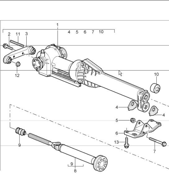Diagram 305-10 Porsche Cayenne 3.0L Diesel 2007>> Trasmissione