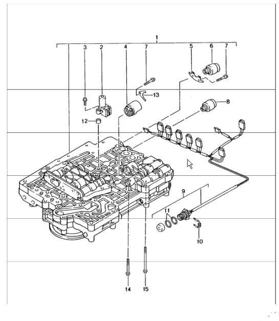 Diagram 340-02 Porsche Cayenne 3.2L V6 2003>> Transmission