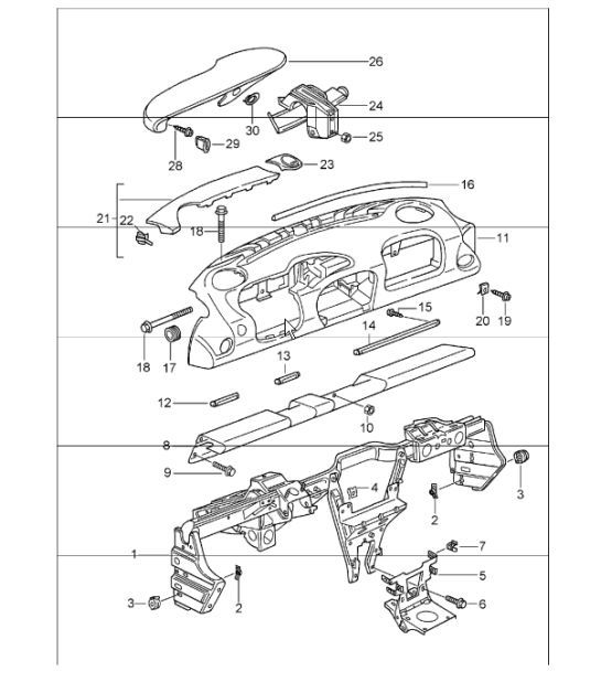 Diagram 809-00 Porsche Cayenne Coupé Turbo V8 4.0L benzina 550 CV 