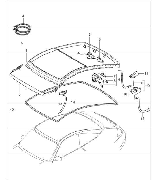 Diagram 811-01 Porsche Panamera Turbo S V8 4.8L Carrozzeria